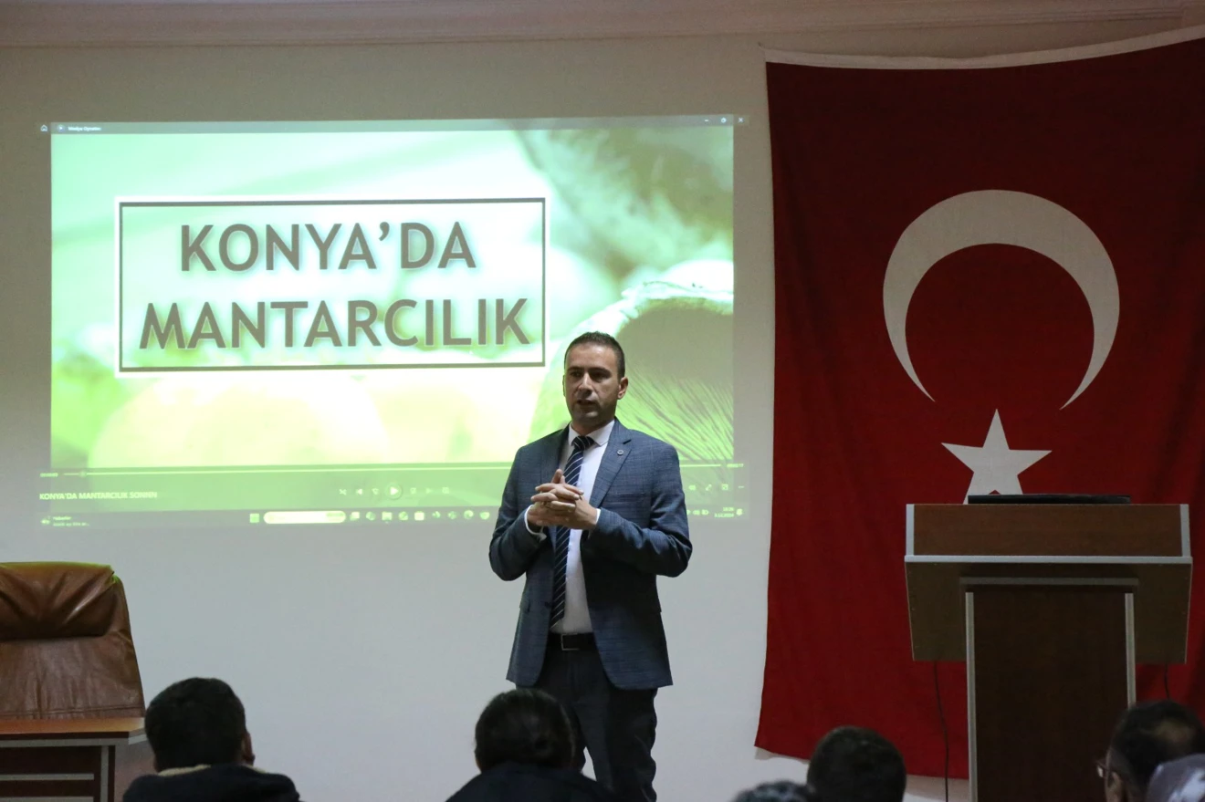 “KÜLTÜR MANTARI YETİŞTİRİCİLİĞİ VE SEKTÖREL GELİŞİMLER” İSİMLİ KONFERANS 